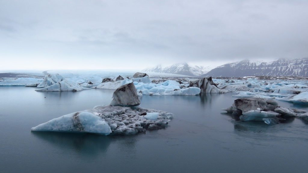 Iceland glacier lagoon