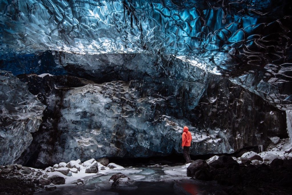 Iceland ice cave