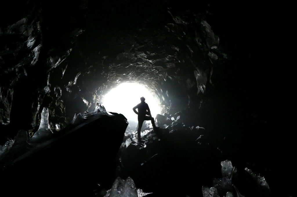 Iceland ice cave