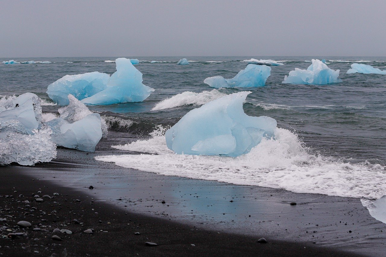 Where is Diamond Beach located in Iceland?