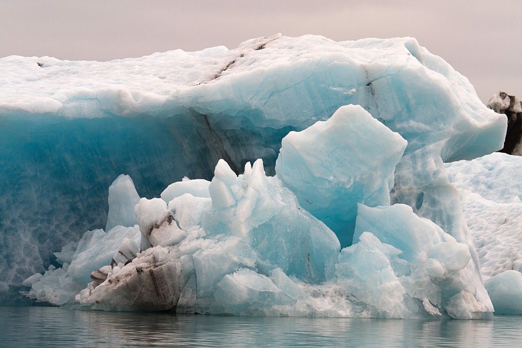 iceberg in Iceland, glacier lagoon